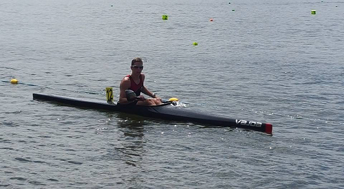 Dylan Neal-Hill on the water