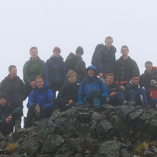 On the summit of Mt Campbell.&nbsp;