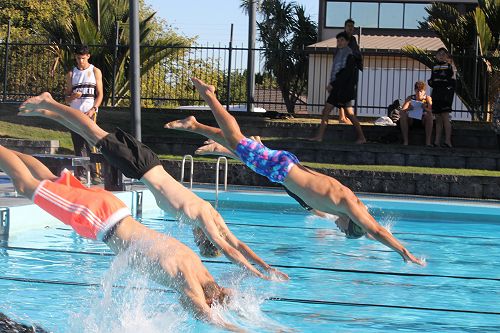 Swimming sport heats