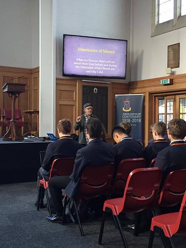 New Zealand Holocaust Centre Visit to John McGlashan College