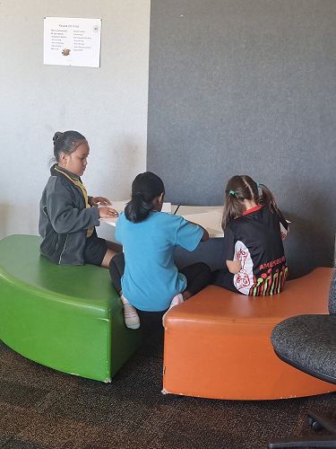 Creating our tree-riffic pictures about ourselves in Kōwhai