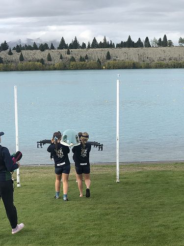 Novice Quad heading to the water