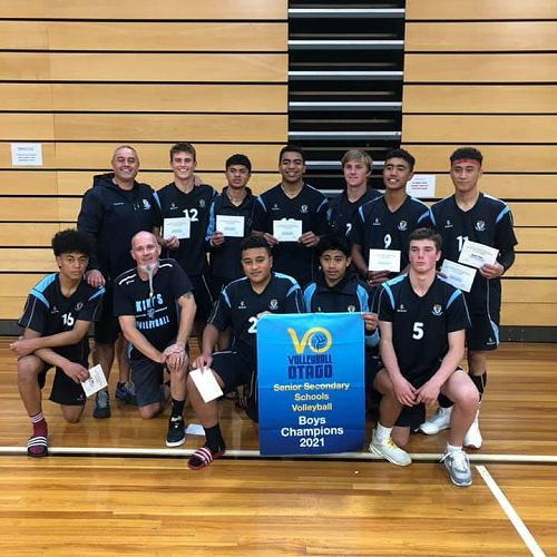 Front row from left; Ale Tupai, Mr. Garry Turner, Damian Ioane, Michael Sululoto, Lachie Cameron. Back row from left; Mr. Andy Campbell, Spencer Campbell, Elijah Tui, Tapuvae Faitonu, Jay Davis, Orlando Tuhega-Vaitupu, Jacob Evile