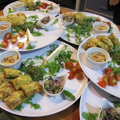 Food prepared by School of Cuisine students