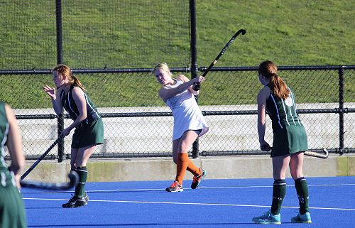 Emily Brosnahan sticking the ball