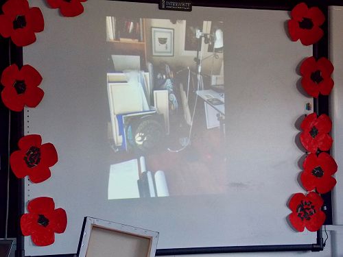 A glimpse into Robin's studio