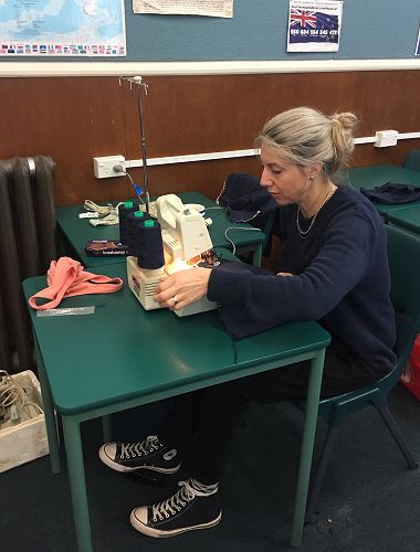 Helper at sewing Bee - Vanessa Jones