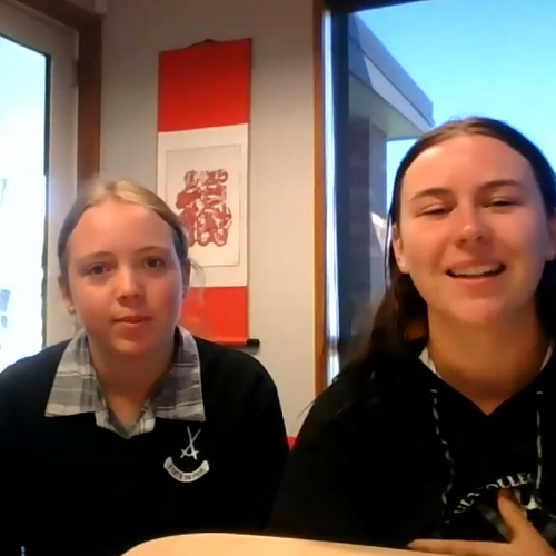 Ella Day (left) and Sam White