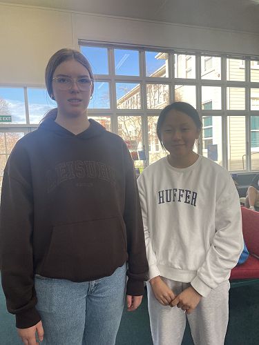 Emma Baskerville and Enya He-Ren (Y8)