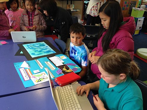 Jewel teaches a year 4 student all about seahorses at risk.