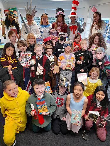 5Br Students enjoying Fictional Character Dress Up Day