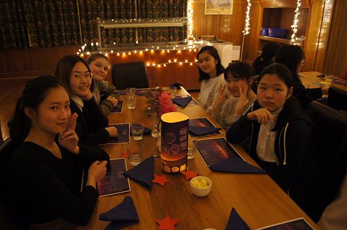 Students at the Matariki dinner