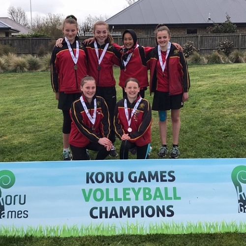 Girls Volleyball Silver Medalists