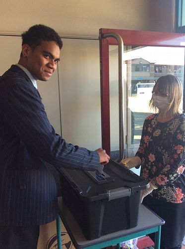 Apisalome casting his vote