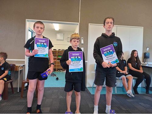 Top students in Kura: 1st Corlan, 2nd Isaac & 3rd Harrison.