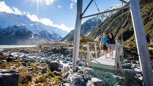 Mount  Cook Swing Bridge