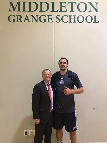 Steven with Mr Vanderpyl