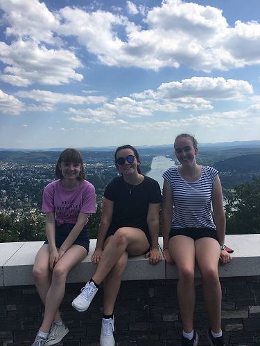 The three New Zealanders - Me, Lucy and Charlotte in Bonn