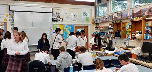 Zhian visit to Year 10 class