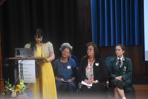 Mrs Emma Harris, Ms Ailsa Rose, Dr Rika-Heke and Elloise