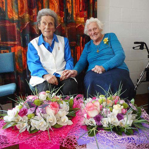 Valerie Cuneen (left) and Mary-Helen Goldsworthy (right) received recognition for their musical talents at a recent celebration at Glen Eden Methodist Church.