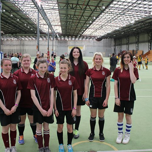 Futsal term 4 Junior Girls 1 team - Div 2 winners 2013