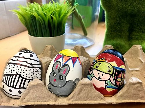 Painted Easter eggs