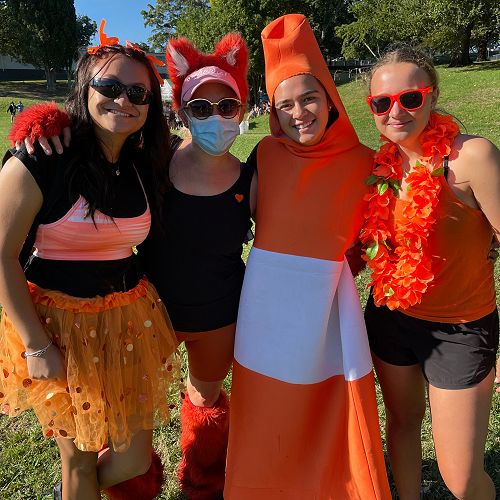 Eve Turner (Deputy House Leader), Ms Kenny (House Leader), Kura Edwards (Spirit Leader) & Emily Leen (Student House Captain)