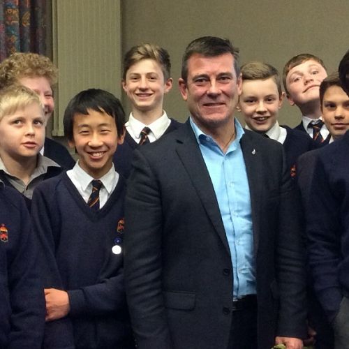 JMC students with Michael Woodhouse