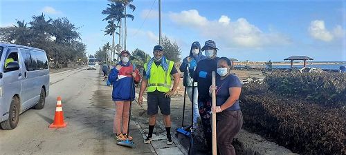 Clean up continues in Tonga