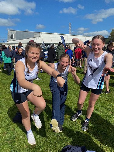 Having fun and getting rid of the pre-race jitters!