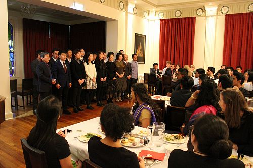 Shenzhen Polytechnic delegation perform Chinese song