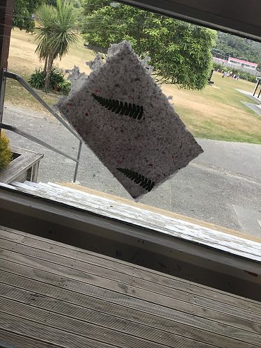 This is what they do to dry the paper.