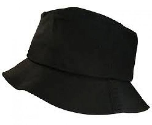 Black bucket hat