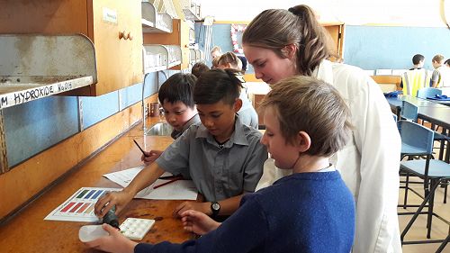 St Joseph's visit to the science labs. 