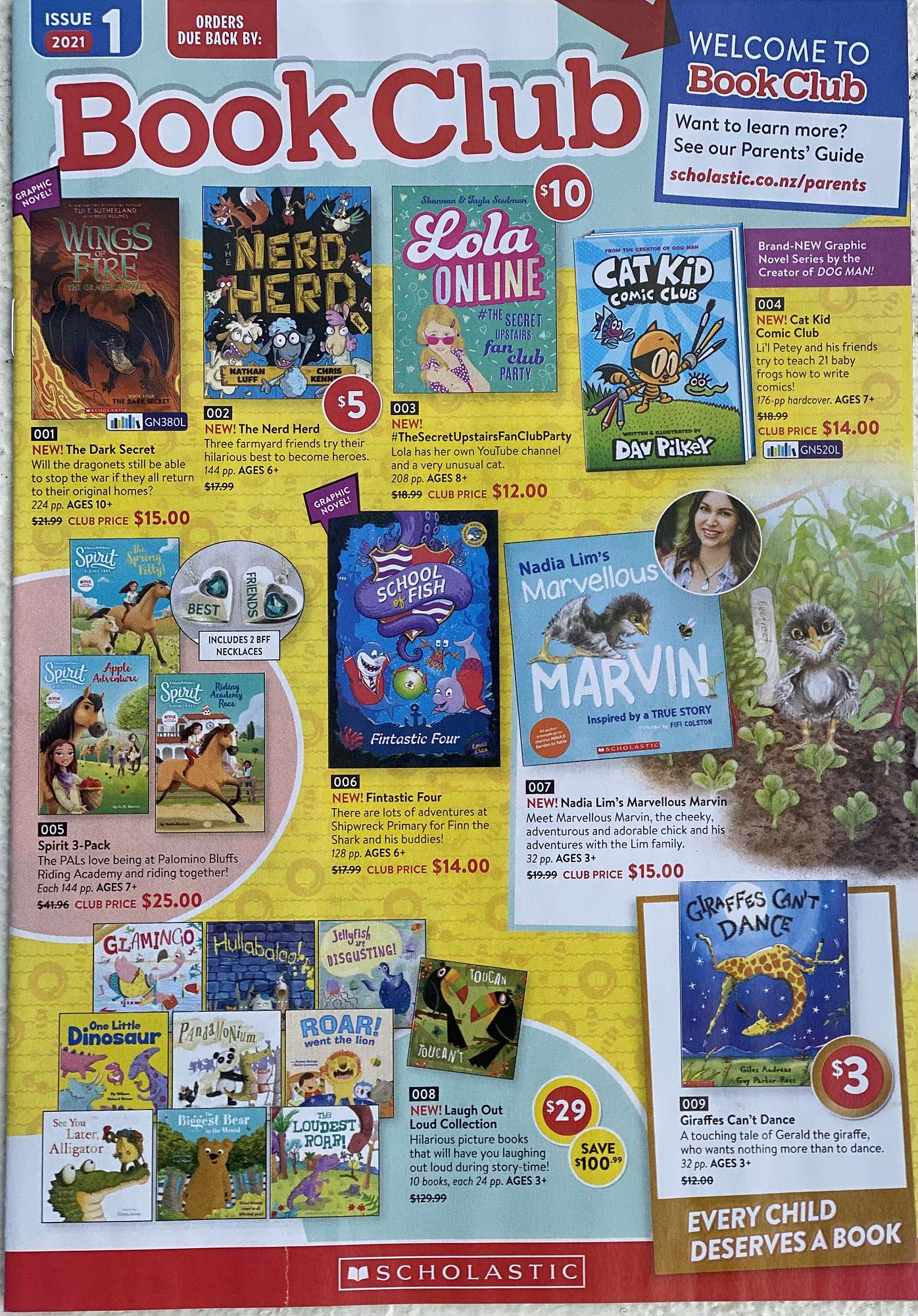 Scholastic Book Club Issue 1