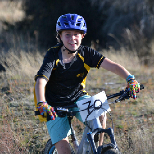 Fern Goodwin competing in the MAC Cross Country Mountain Bike Champs on Wednesday.