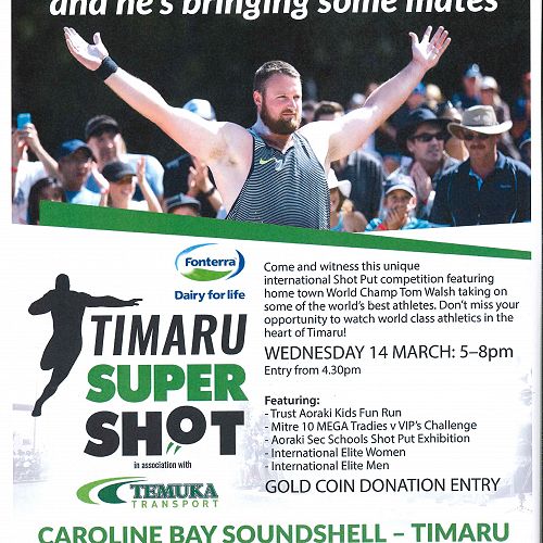 Tom Walsh Timaru Super Shot