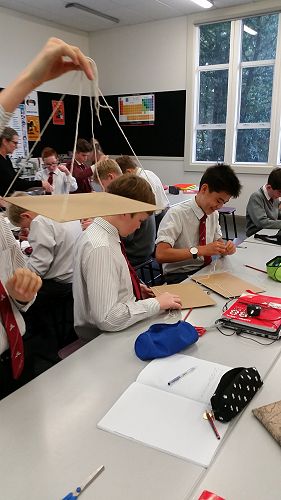 Constructing "Greek Waiters' Trays" to demonstrate centripetal force