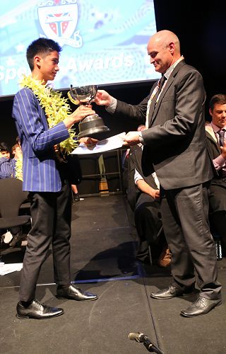 BISHOP JOYCE CUP FOR COLLEGE CAPTAIN - EARL BAUA