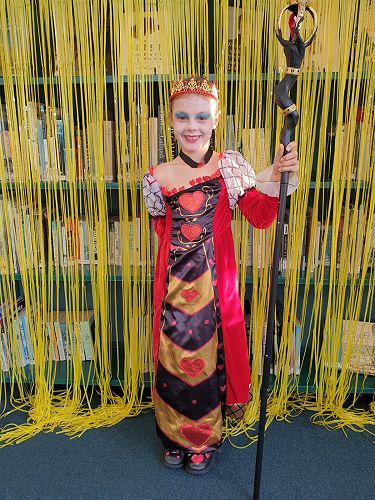 Students enjoying Fictional Character Dress Up Day