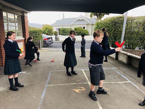 Year 5 Kick shuttlecock