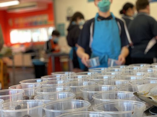 Yr 7/8, cooking with Ronnie and Mrs Marshall