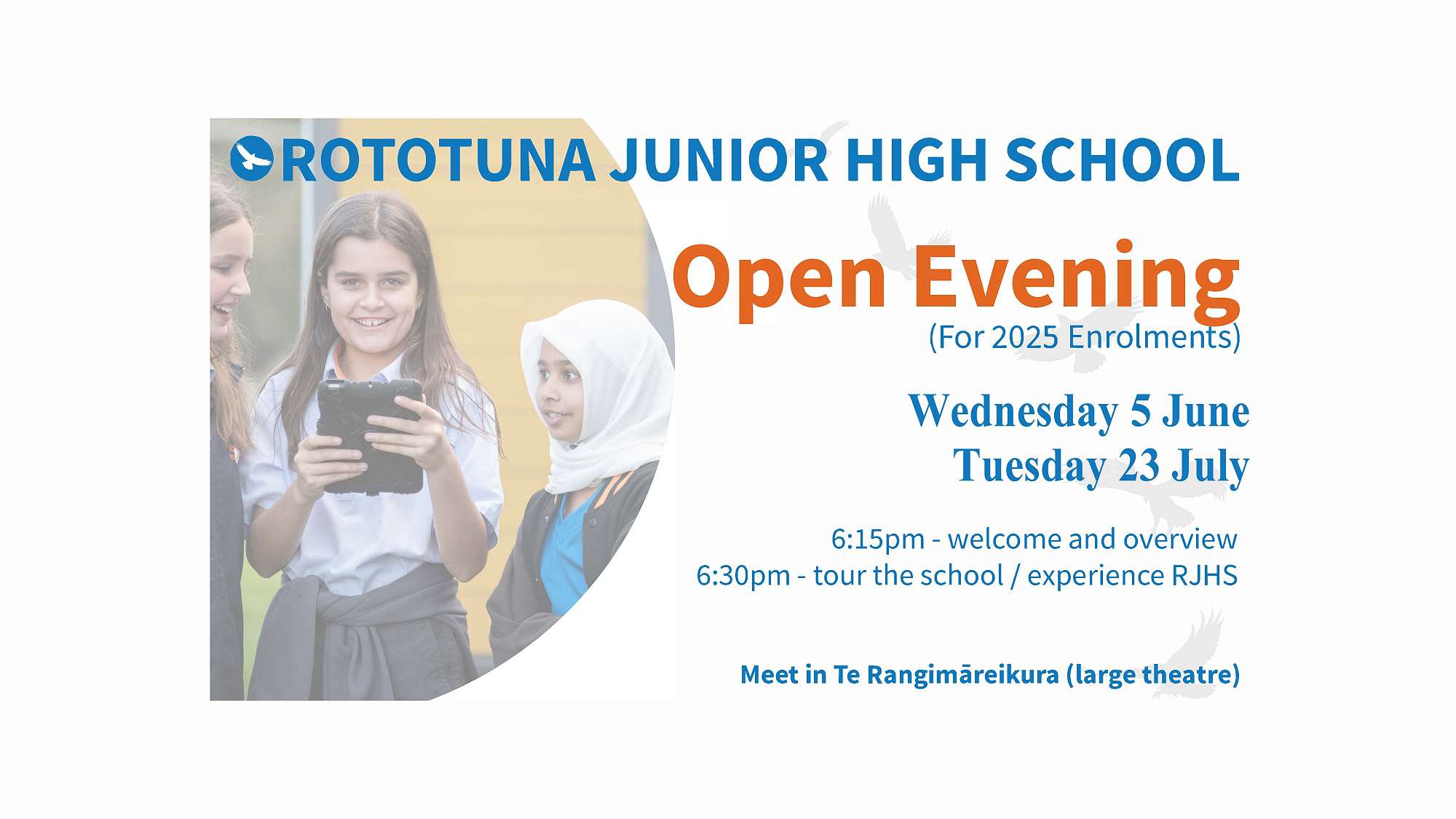 Rototuna Junior High Open Evenings
