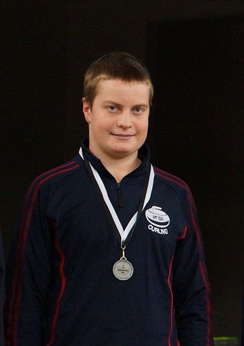 Bailey Dowling at NZ U21 Curling