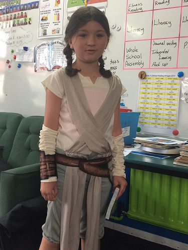 Abigail in her book character costume