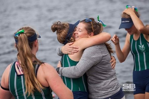 Left to right: Siena Snow, Madison Sullivan, Coach- Natalie Mathieson, Isabel Gallagher