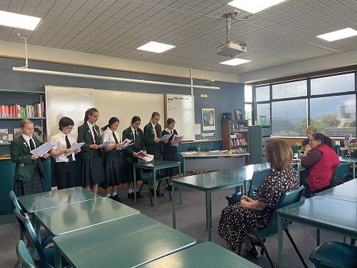 Christmas Carolling to our English Teachers