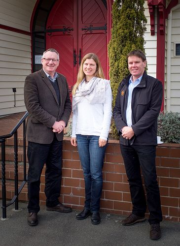 Rev.  Barry Kelk, Dr Jennifer Macleod and Mr Neil Garry at the Presbyterian Church Schools' Conference. 
