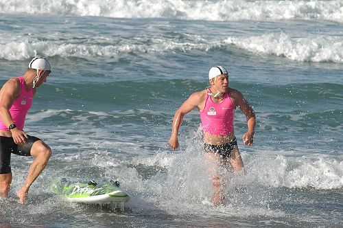 Nathan Wolf in Ironman heat at Surf Nationals